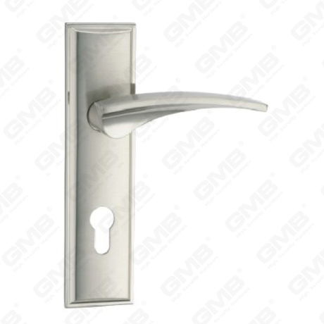 Türgriff Ziehen Sie Holztür Hardware-Griff Schloss Türgriff am Teller für Locksserie durch Zinklegierung oder Stahltürplattengriff (ZM855-H218-K)